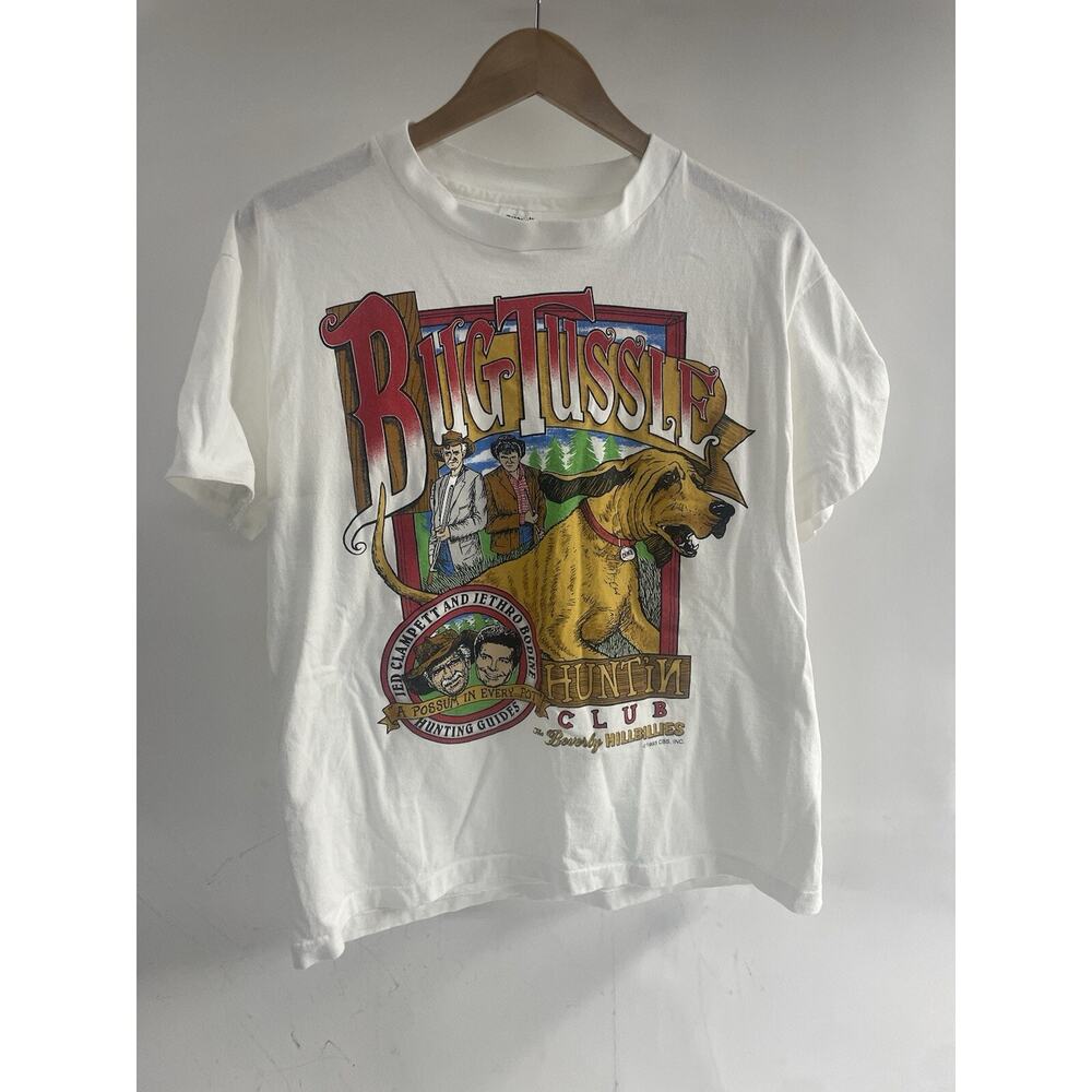 Vintage Beverly Hillbillies Bug Tussle Shirt CBS Anvil Sz Large